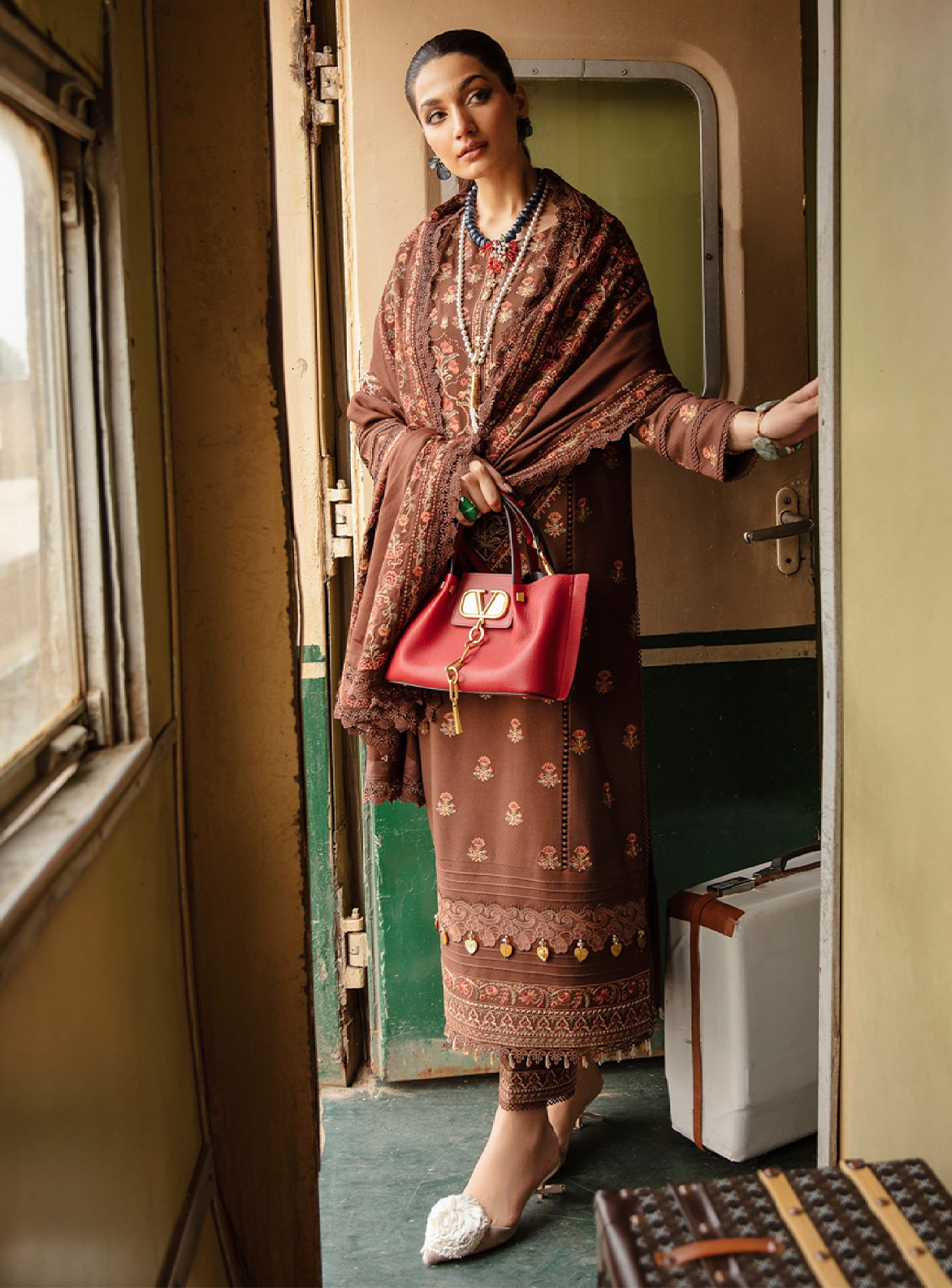 Rang Rasiya Unstitched Embroidered Dress (MS-249)