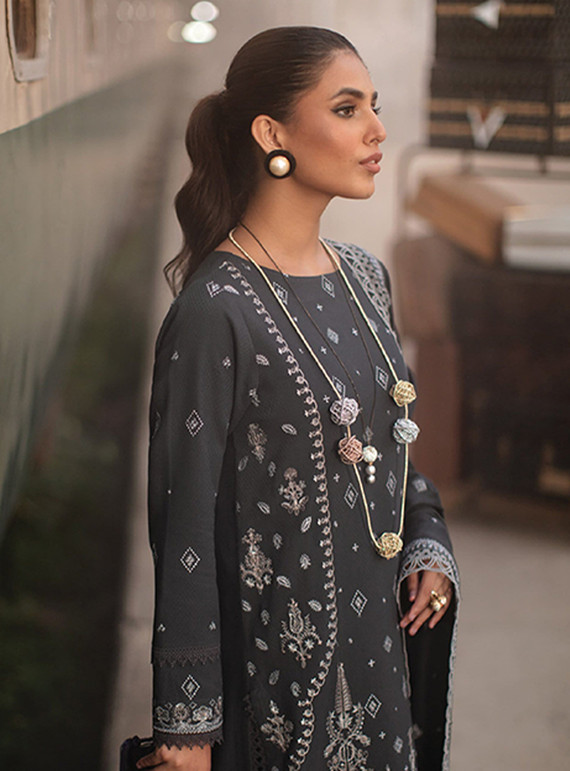 Rang Rasiya Unstitched Embroidered Dress (MS-252)-2